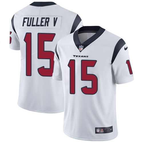 Men Houston Texans 15 Fuller V white Nike Vapor Untouchable Limited NFL Jersey